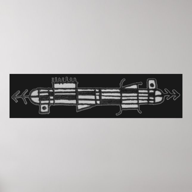 Abstract pencil sketchy composition poster (Front)