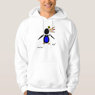 Abstract Penguin Adult Hooded Sweatshirt