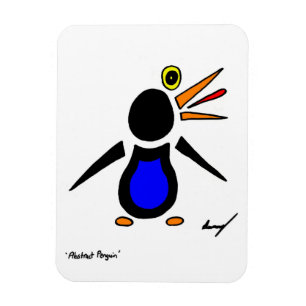 Abstract Penguin Flexible Magnet