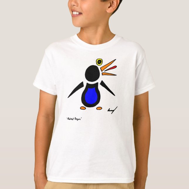 Abstract Penguin Kids Basic T-Shirt (Front)
