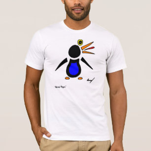 Abstract Penguin Mens Crew T-Shirt