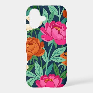 Abstract Peonies & Butterflies iPhone Cases