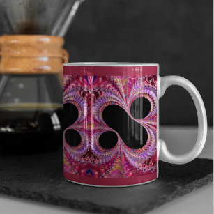 Abstract Percent Sign Fractal  Coffee Mug