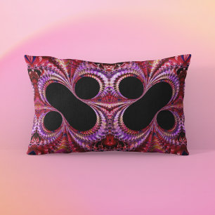 Abstract Percent Sign Fractal Lumbar Cushion