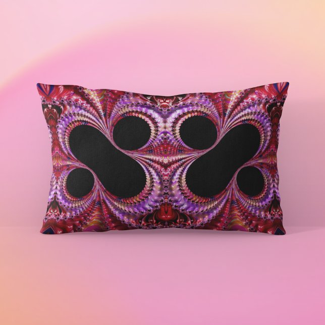Abstract Percent Sign Fractal Lumbar Cushion (Creator Uploaded)