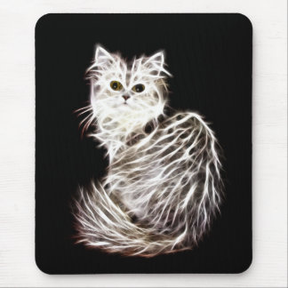 Abstract persian cat mouse pad
