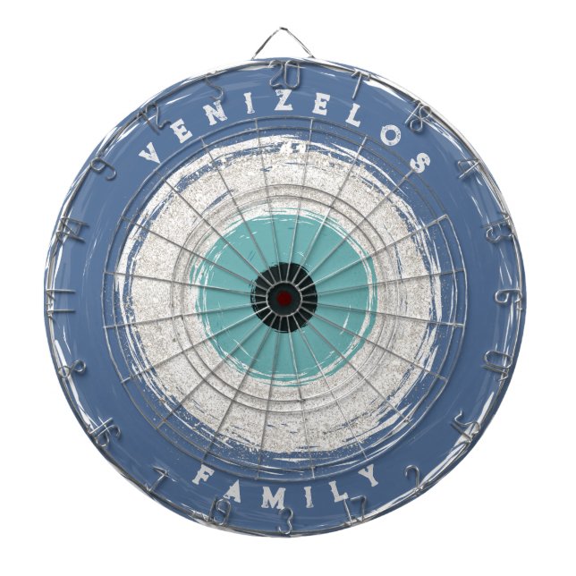 Abstract Personalised Dartboard (Front)