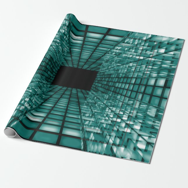 Abstract perspective background wrapping paper (Unrolled)