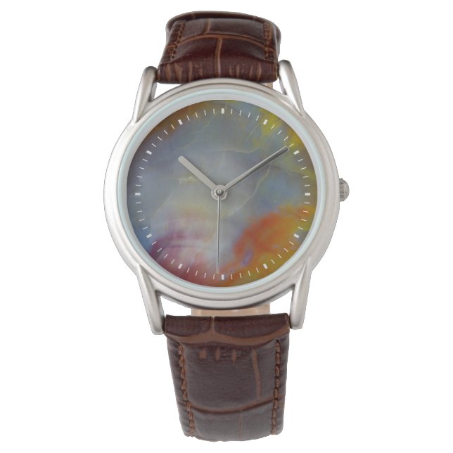 Abstract Petrified Wood close-up Watch (Front)