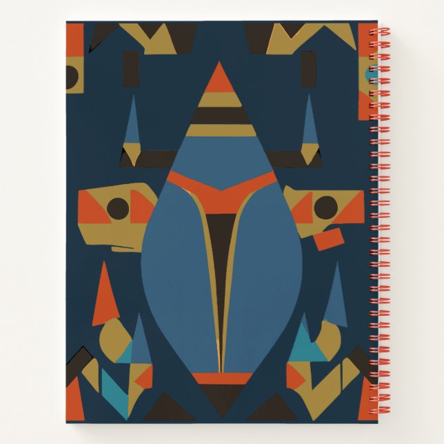 Abstract pharaonic art notebook (Back)