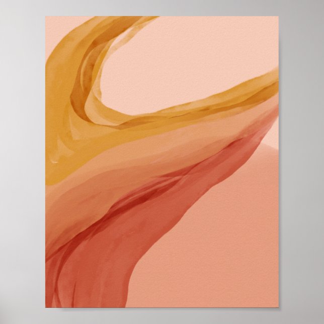 Abstract Phoenix Desert Design Poster (Front)