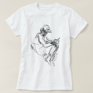 Abstract Phone Addict Sketch T-Shirt