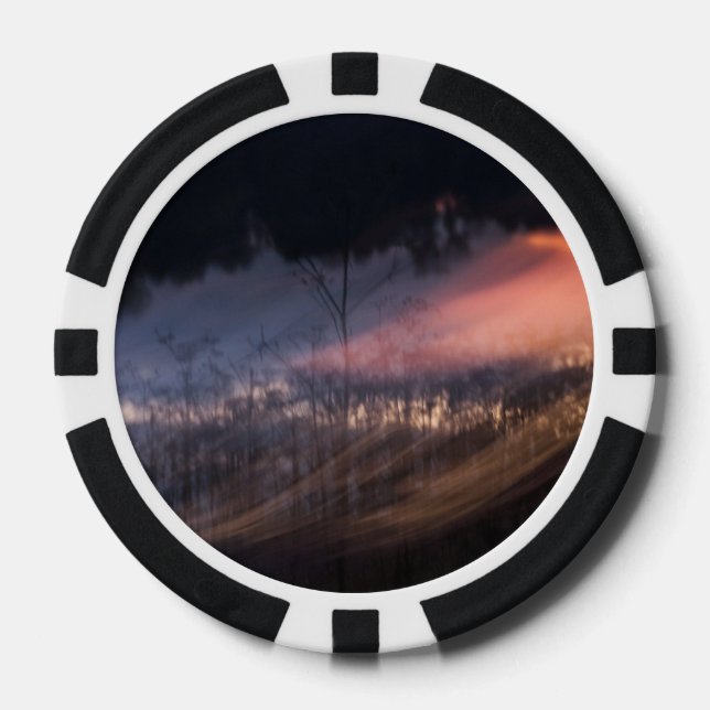 abstract photo poker token (Front)