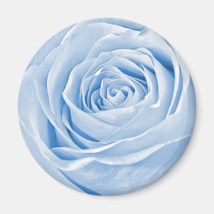 Abstract Photograph of a Light Blue Rose Magnet