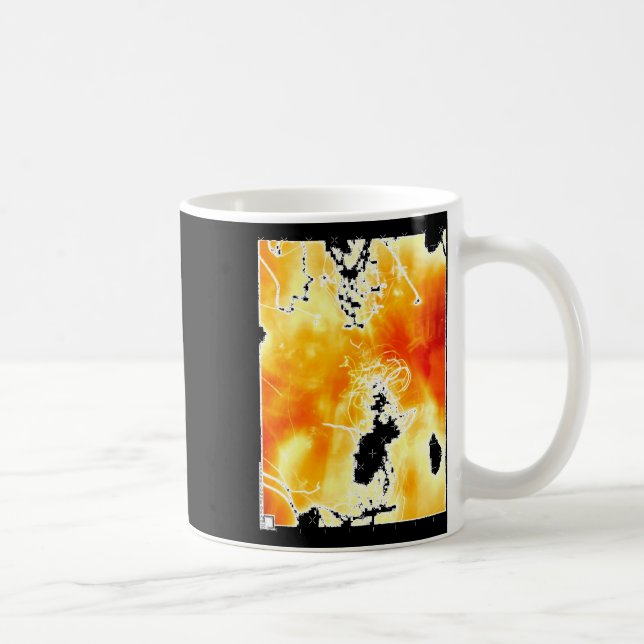 Abstract Photography Light Burning Fire Sticker  Coffee Mug (Right)