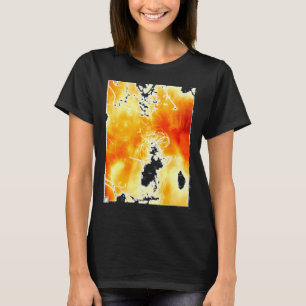 Abstract Photography Light Burning Fire Sticker T-Shirt