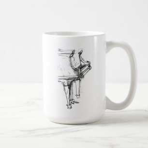 Abstract Piano Portrait Coffee Mug