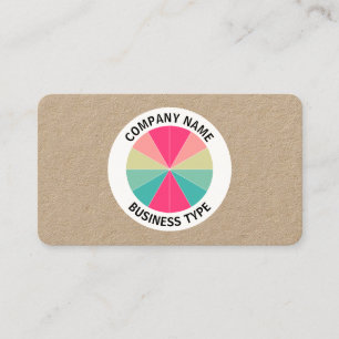 Abstract Pie 01 - kraft Business Card