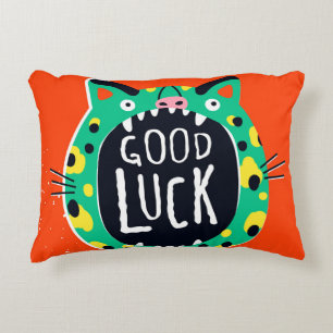 Abstract pig good luck decorative cushion