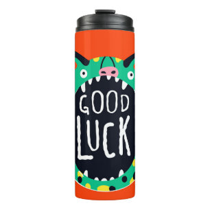Abstract pig good luck thermal tumbler