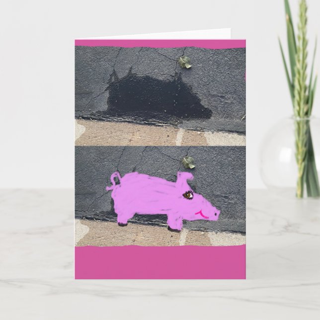 Abstract Piggy 🐷  Card (Front)