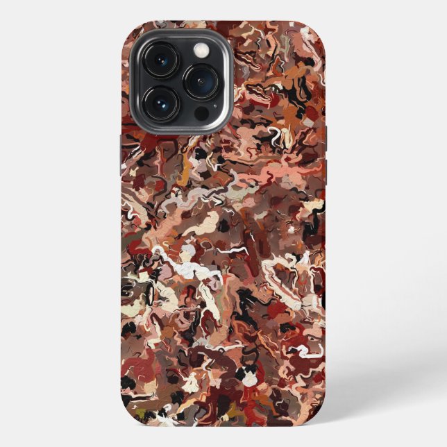 Abstract Pine Needles iPhone Case (Back)