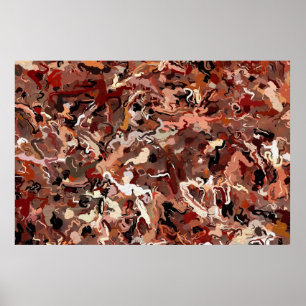 Abstract Pine Needles Poster