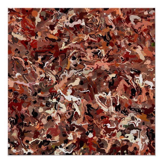 Abstract Pine Needles Poster (Front)