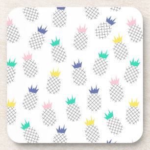Abstract Pineapples Coaster