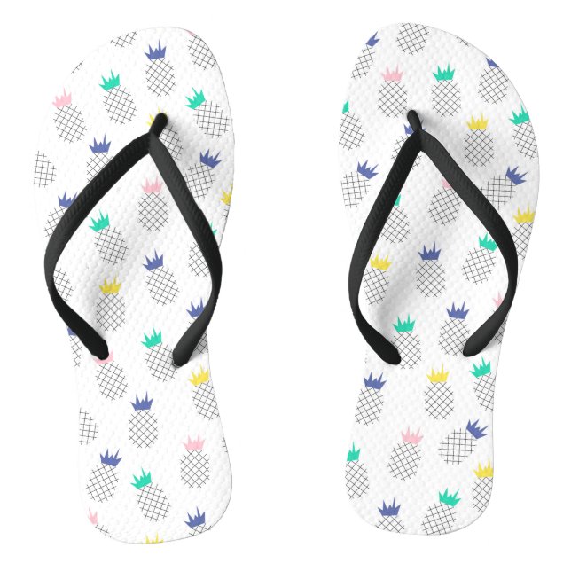 Abstract Pineapples Thongs (Footbed)