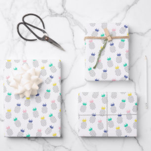 Abstract Pineapples Wrapping Paper Sheet