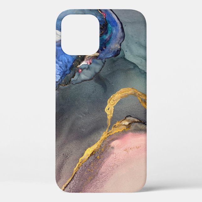 Abstract pink-blue background with beautiful smudg Case-Mate iPhone case (Back)