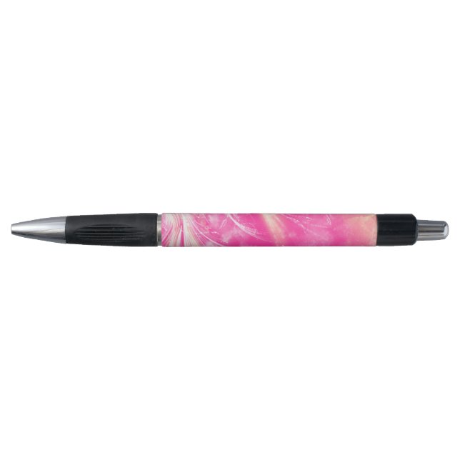 Abstract Pink Dandelions and fireflies (Front)