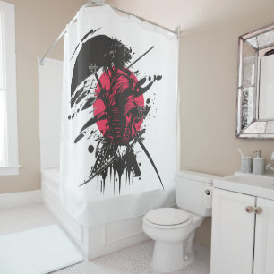 Abstract Pink Elephant Shower Curtain   Modern Bla