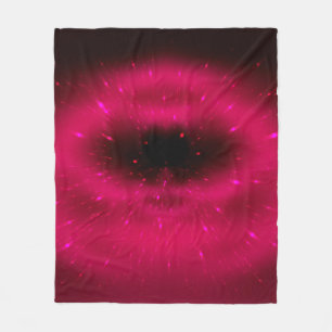 Abstract pink fractal composition. Magic explosion Fleece Blanket