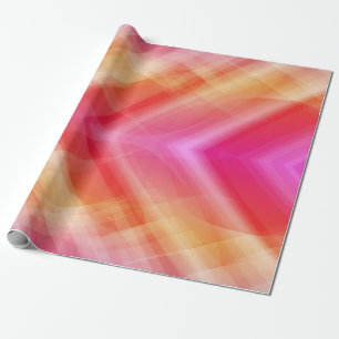 Abstract pink geometric background wrapping paper