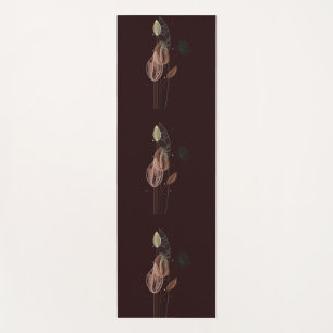 Abstract Pink & Gold Tulips Minimalist Botanical  Yoga Mat