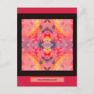 Abstract Pink Kaleidoscope  Postcard