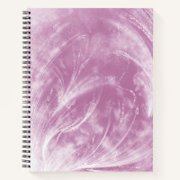 Abstract Pink Mauve Dandelions and fireflies