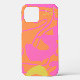 Abstract Pink  Monogram Case-Mate iPhone Case