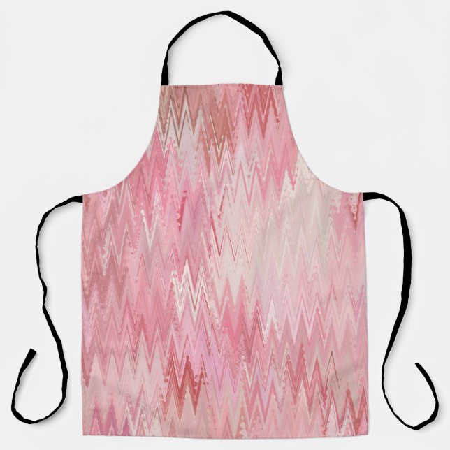 Abstract Pink Mosaic Background Illustration Apron (Front)