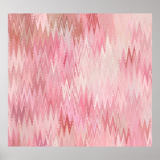 Abstract Pink Mosaic Background Illustration Poster (Front)