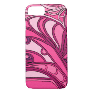 Abstract Pink Panel Painting iPhone 8/7 Case