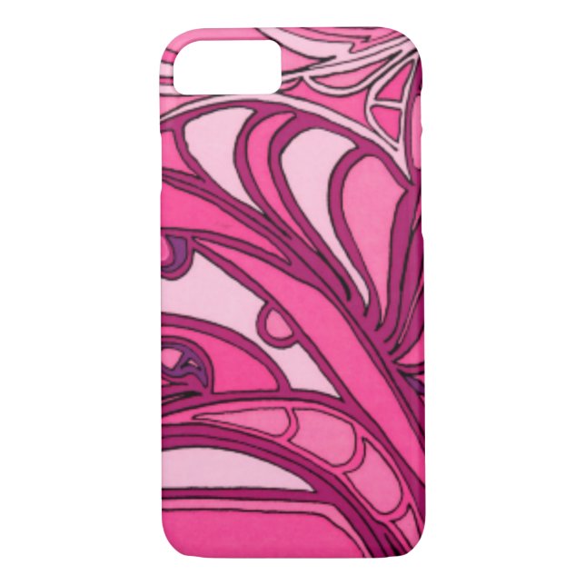 Abstract Pink Panel Painting Case-Mate iPhone Case (Back)