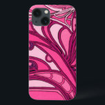Abstract Pink Panel Painting iPhone 13 Case<br><div class="desc">A Daliesque print,  this abstract pink painting by Tina Kafantaris features twisted,  melted lines segmented into three panels. A vibrant surrealist print that would look great on a number of products. Get yours today!</div>
