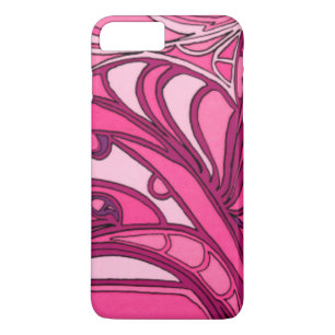 Abstract Pink Panel Painting iPhone 8 Plus/7 Plus Case