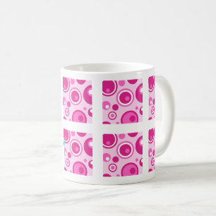 Abstract pink pastel coffee mug