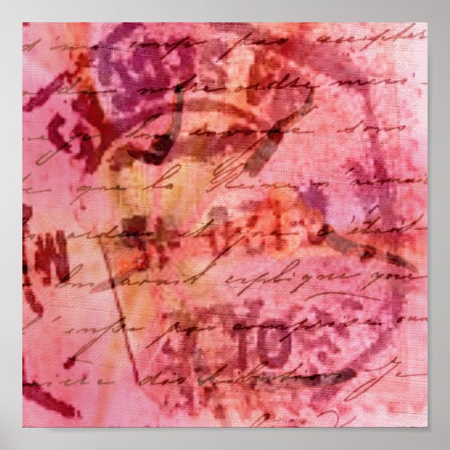 Abstract Pink Poster (Front)