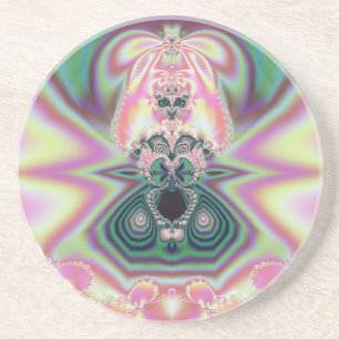 Abstract Pink Princess Coaster