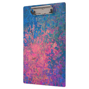 Abstract, Pink, Purple & Blue, Alcohol Ink Clipboard